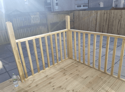 Decking installation in Airdrie