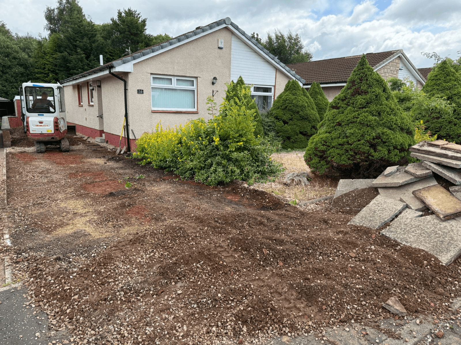 Driveway installation and repairs in Airdrie