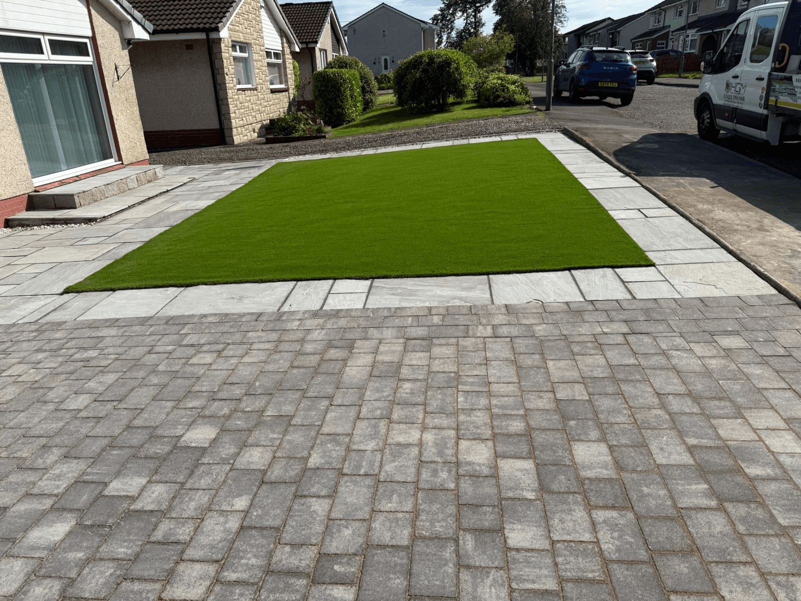 Artificial grass installation in Airdrie and North Lanarkshire