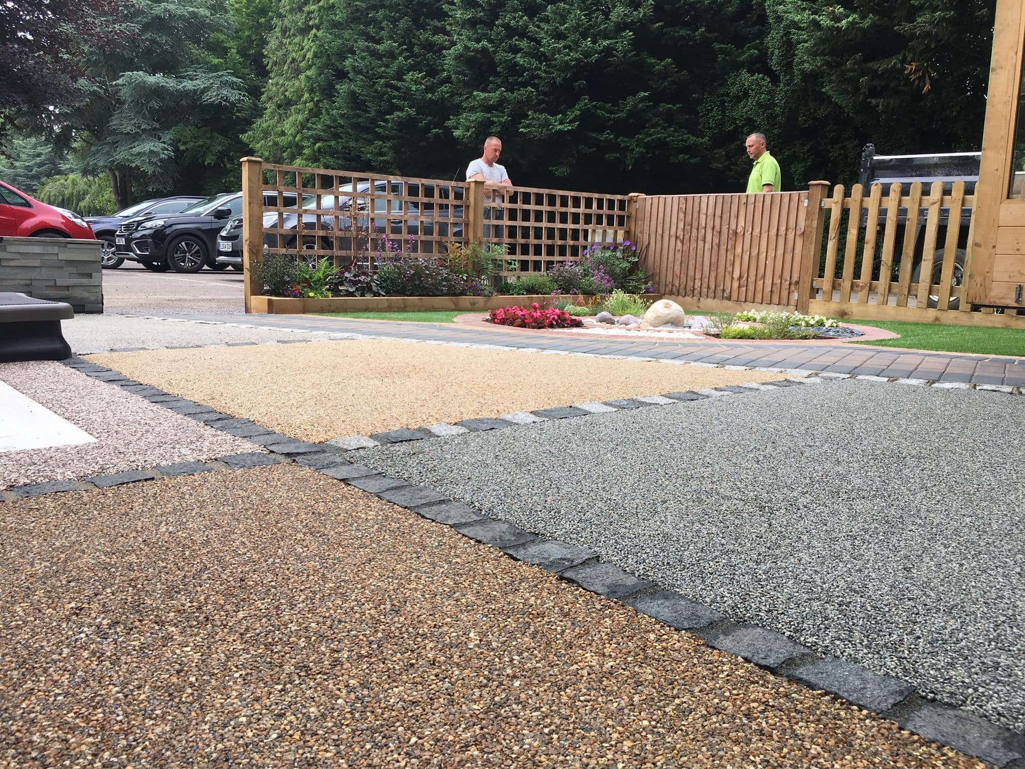 Resin bound driveway installation in Lanarkshire